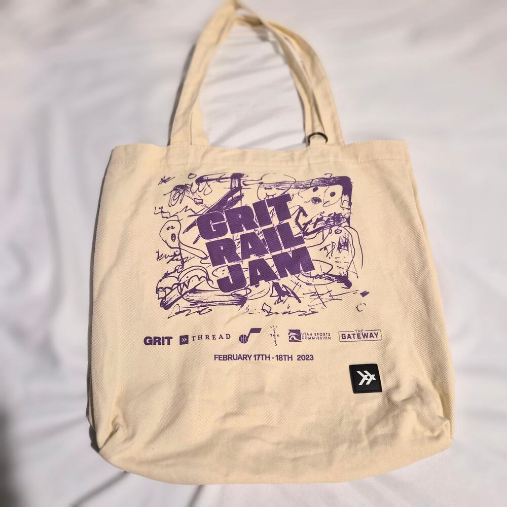 Rare Cactus Jack‎ x Utah Jazz GRIT Rail Jam Tote Bag - Thread Wallets 2023